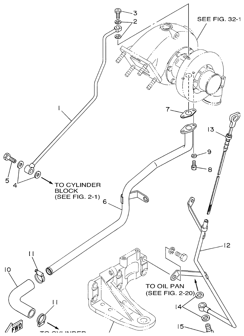 Yamaha ME422STIP2 (N601)STIP1(N611) LUBRICATION 1 parts diagram